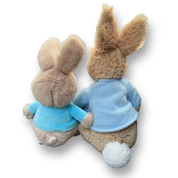 Gund Plush Beatrix Potter & Peter Rabbit Bunny Jacket Nursery Easter 12" Lot x2 - Picture 7 of 12
